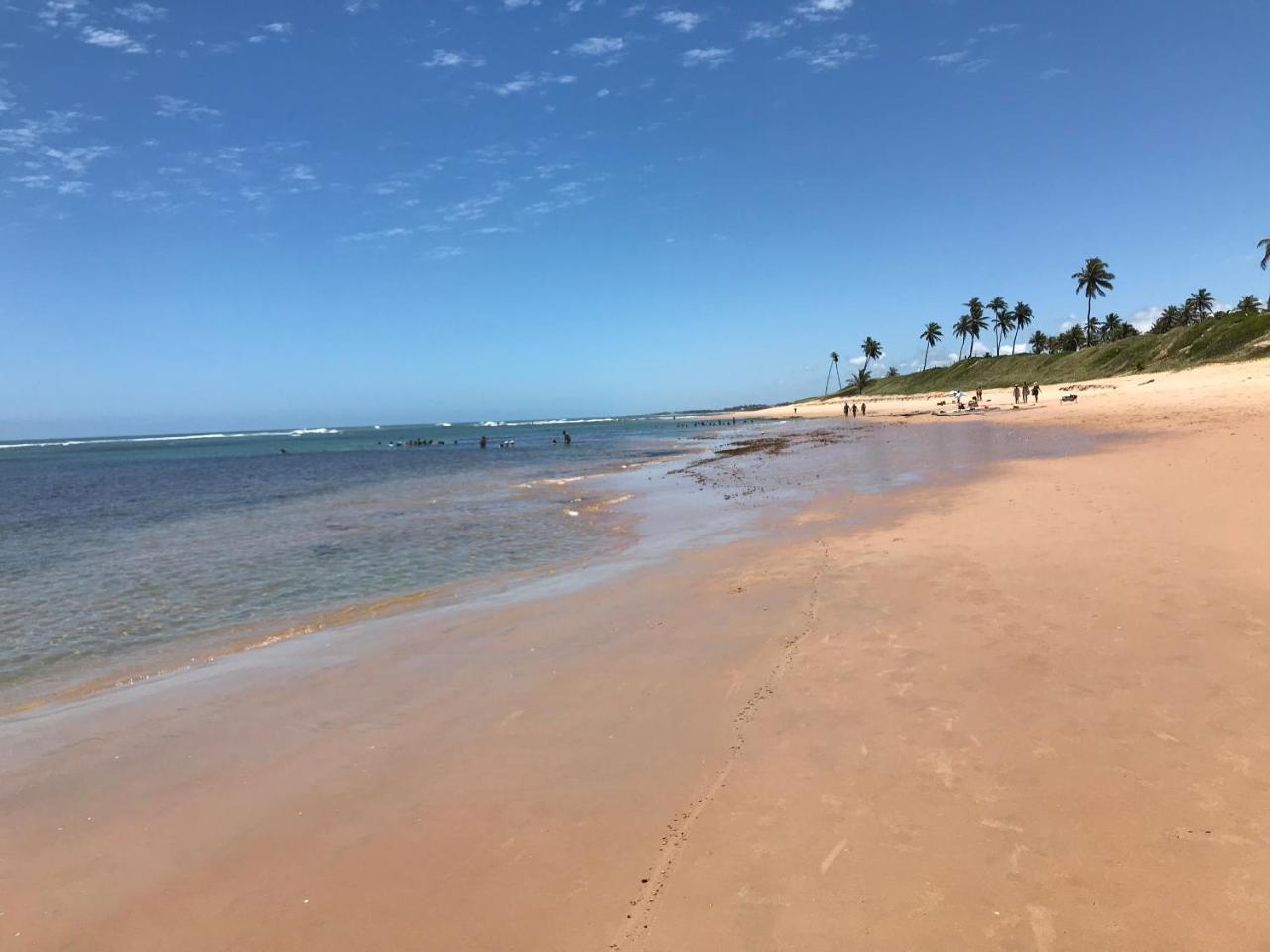 Flat Guarajuba Beira Da Praia Pe Na Areia Екстериор снимка