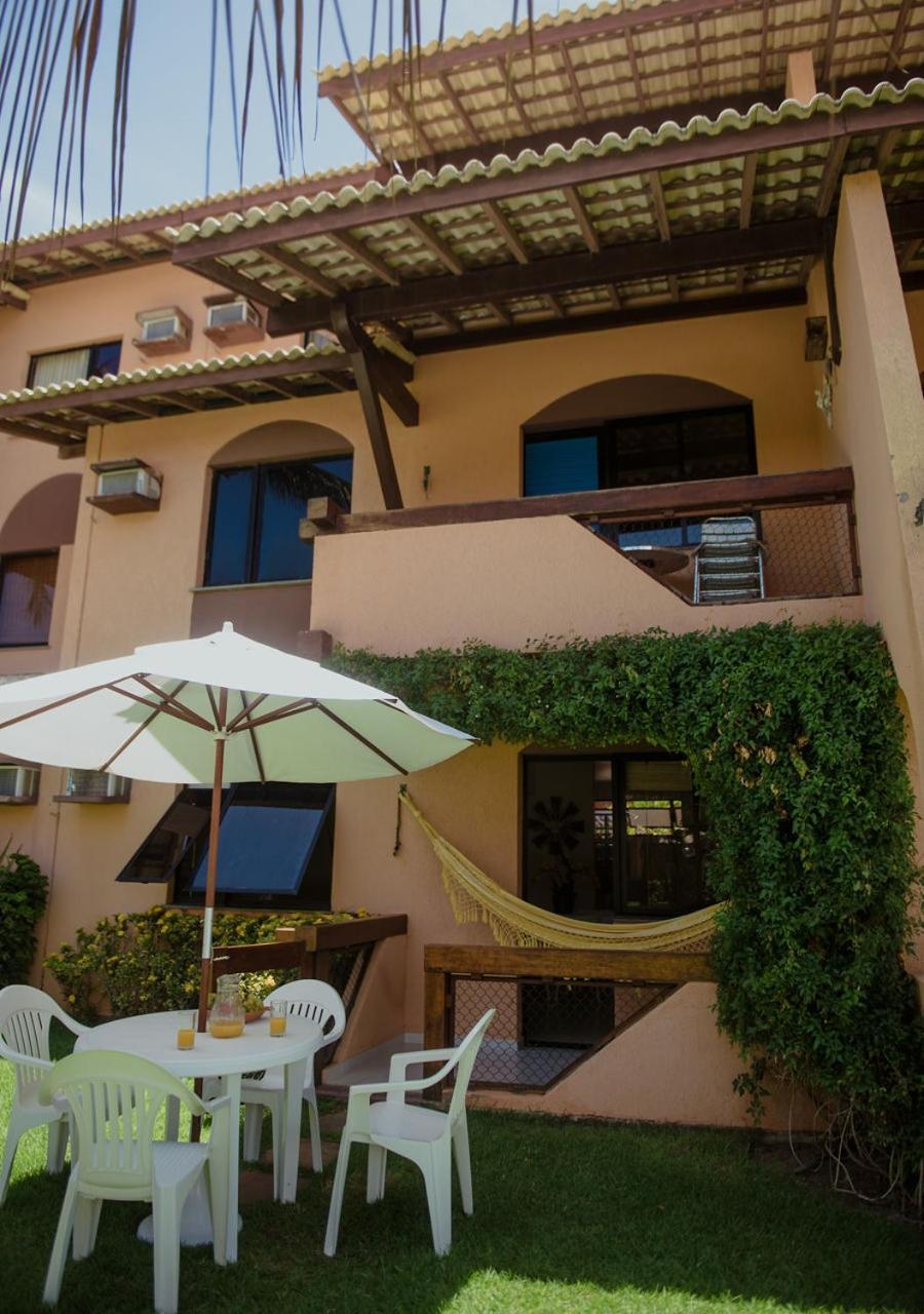 Flat Guarajuba Beira Da Praia Pe Na Areia Екстериор снимка